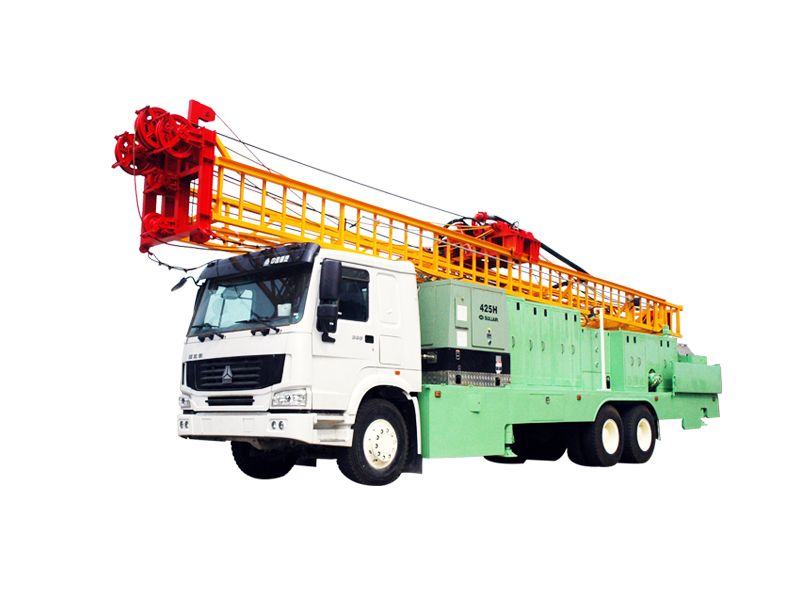 車載式全液壓鑽機(直立單節井架)